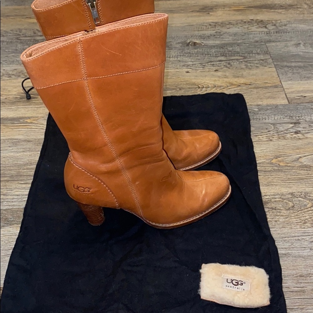 UGG sharptan soft butter leather boots